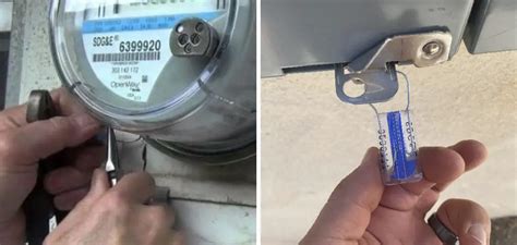 how to open my electric meter box|remove electric meter tamper seal.